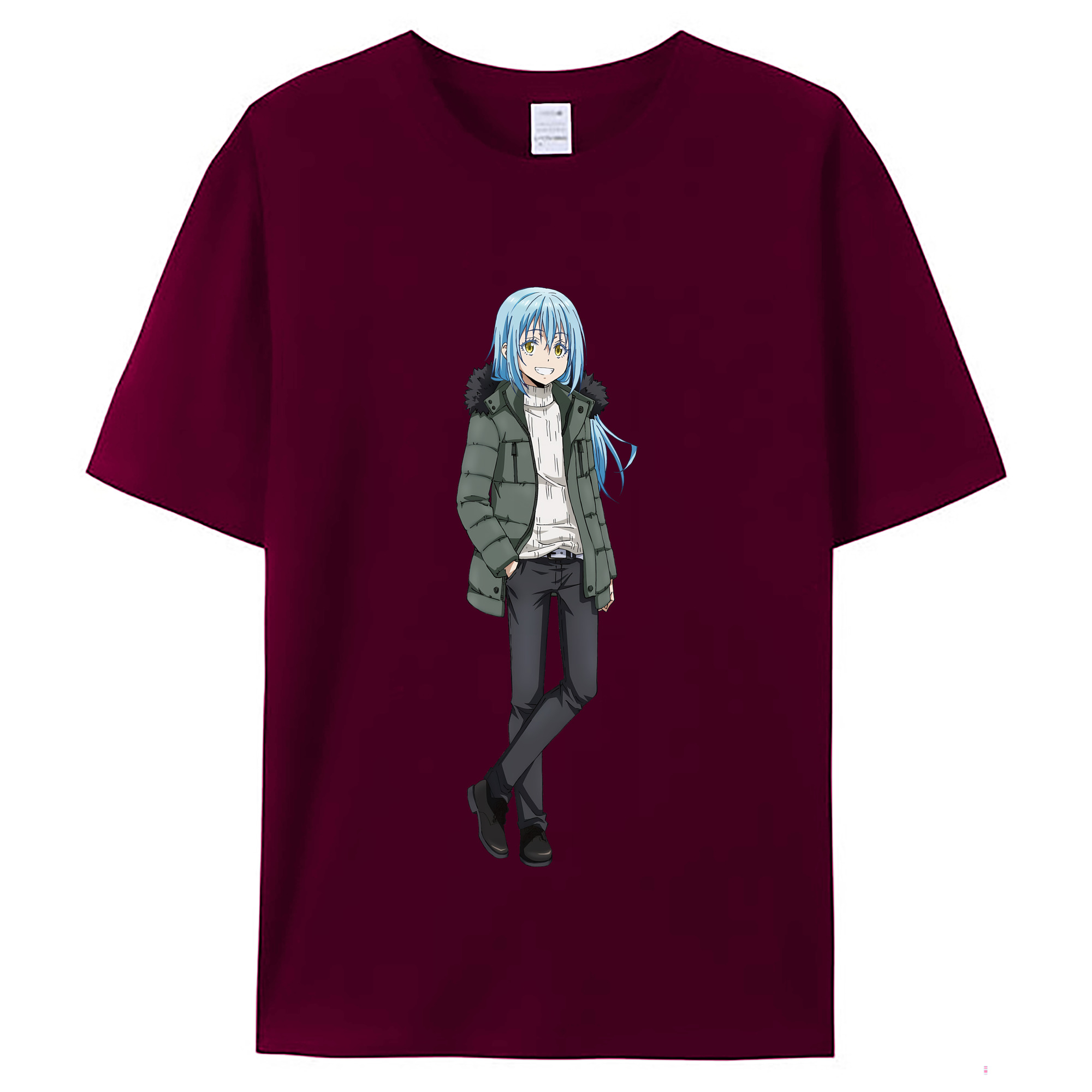 （画像用） 転スラ Regarding Reincarnated to Slime レディースカジュアルプリントTシャツ（綿100％）